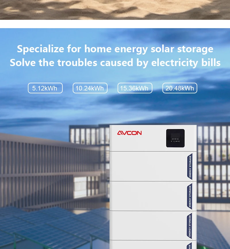 Hybrid Solar Energy Storage System 2.5kWh-20kWh 48V 52Ah Off-Grid Home Appliance High Voltage Stackable LFP Battery manufacture