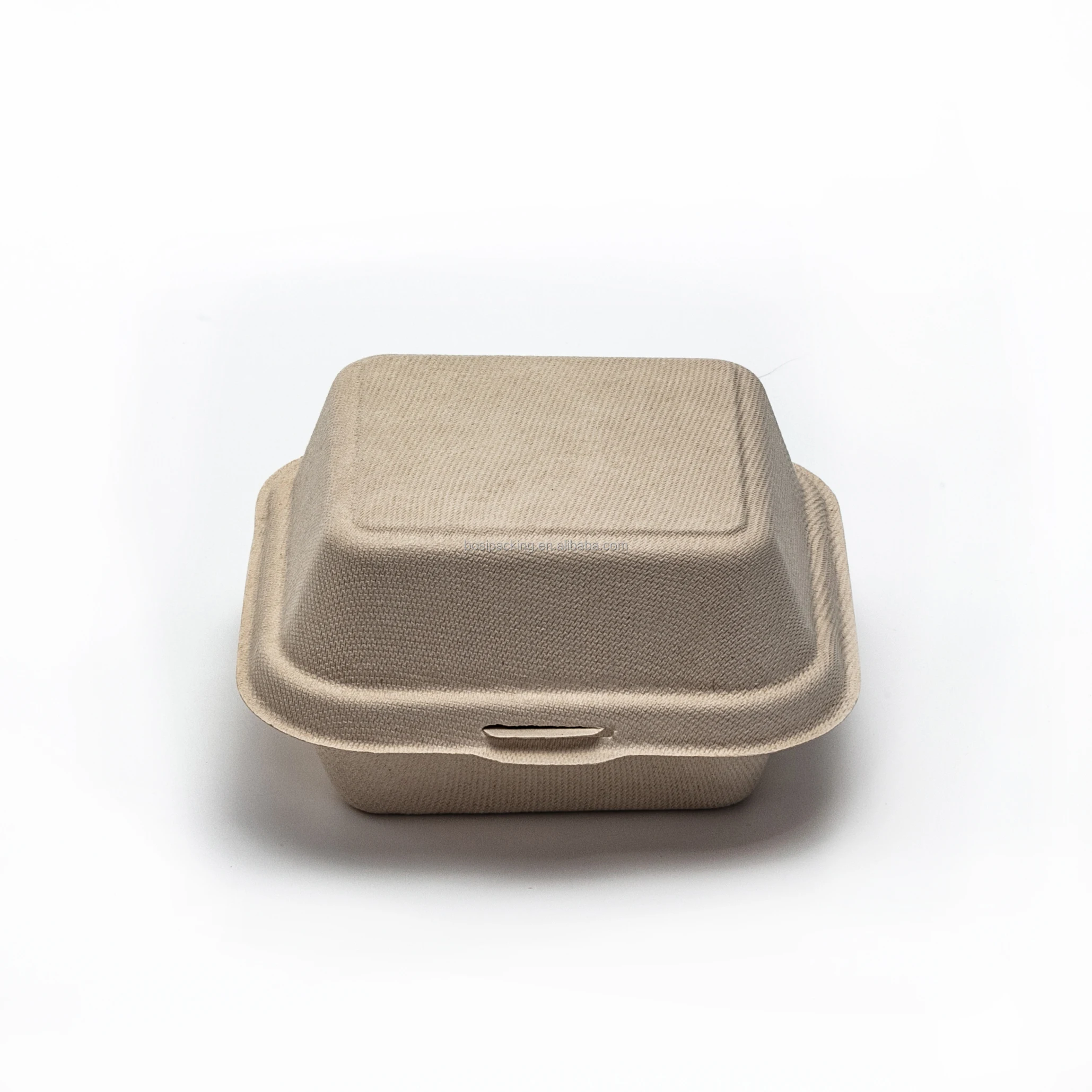 Sugarcane Bagasse Take Away Burger Box Biodegradable Disposable