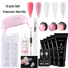 Art Salon Quick Nail Builder Nail Extensions Uv Led Poly Acryl Gel Soak Off Poly Gel Nail Kit Set