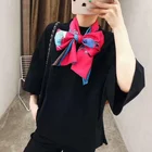 New Scarves Print Scarf Women New Fashion Girls Women Long Narrow Satin Print Turkey Silk Scarf