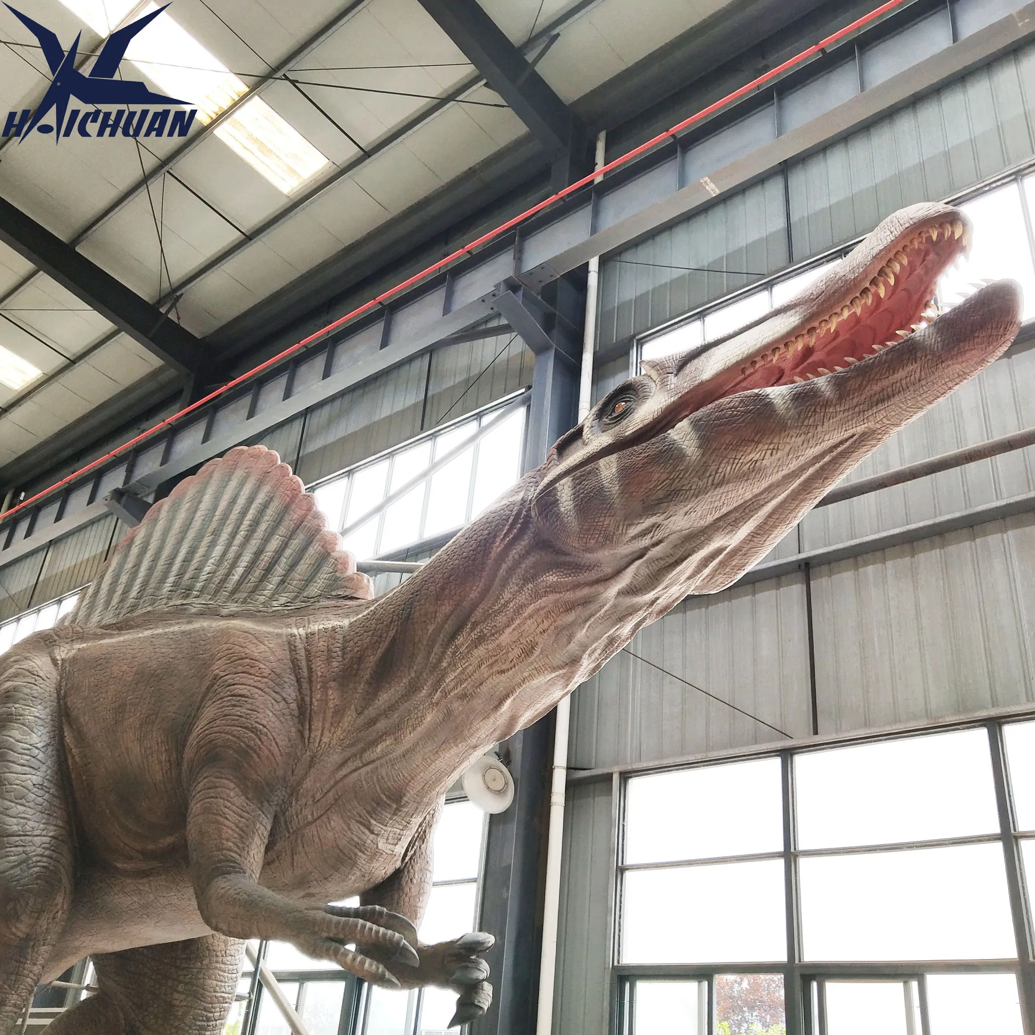 product buy animatronic dinosaur sculpture large dinosaurios montable giant animatronic spinosaurus-2