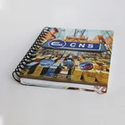 Pu Leather Planner Notebook Custom Eco Friendly Printing Diary PU Leather Hardcover Spiral Planner Notebook