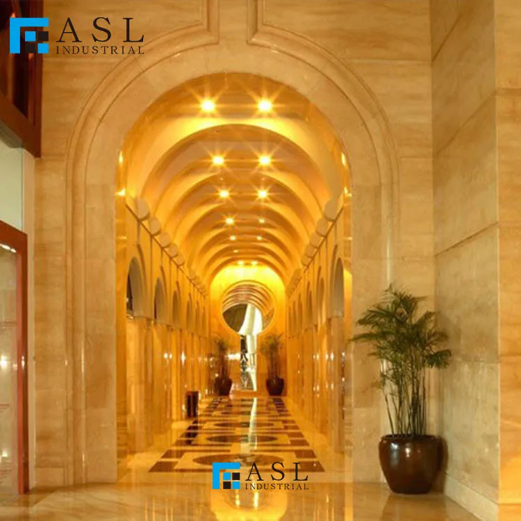 Natural yellow stone royal emperor gold slab sunny yellow golden color floor tile types