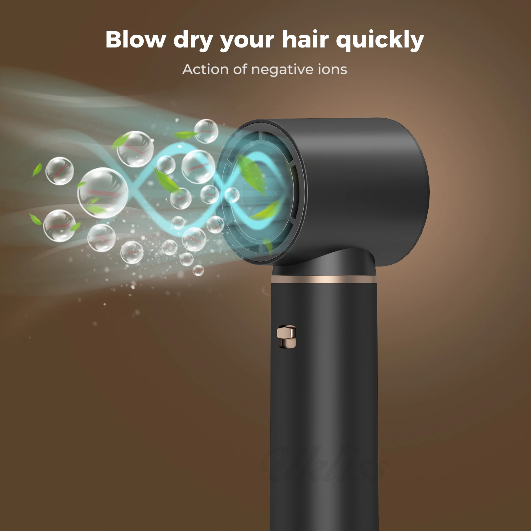 New Model 5 in 1 Black Hair Dryer Styler Machine Professional Hair Curl Straightening Quick Dry Blowing Hot Air Brush factory