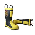 Shoes 3539 Neoprene Wellington Boots Steel Toe Firemen Rubber Boot Fire Proof Shoes