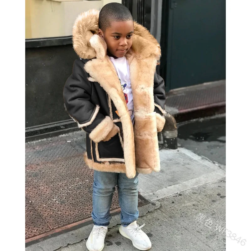 boys shearling jacket