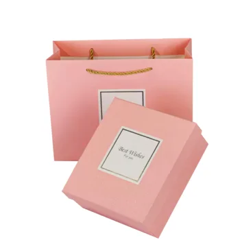 Black gift box, birthday gift box, high ceremony sense, scarf packing box with hand gift box empty box