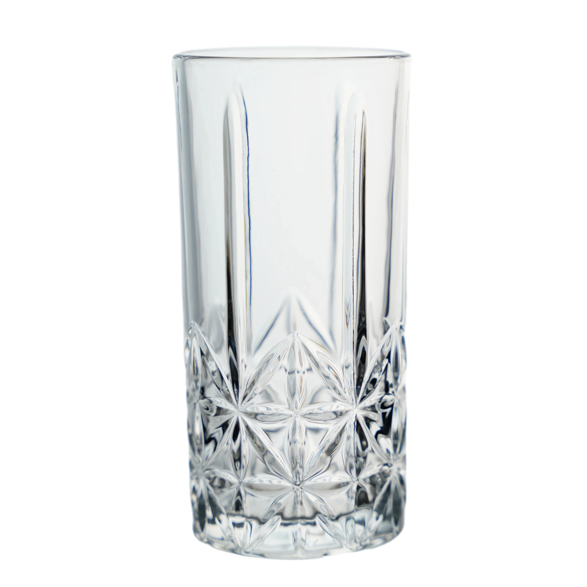 370ml Vintage embossed  glass beer mug cup beer glass hand blown glassware