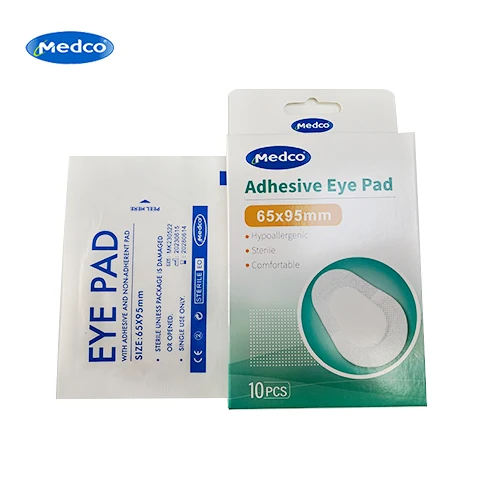 Hypoallergenic Sterile Comfortable Disposable Isolation Pads Adhesive Eye Pads