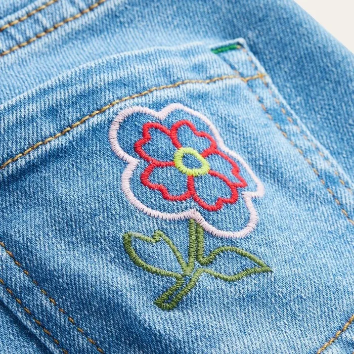 2023 Fashion Top Quality Jeans for girl  kids blue jean Custom Embroidered girl's Denim Pants Casual Wear Jeans