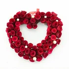 Wedding Wedding Rose Pine Heart Shaped Valentine's Day Wreath Wedding Decoration