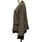 Coat 2021 New Style Winter Long Sleeve Chunky Knit Button Fur Cardigan Sweater Coat For Women