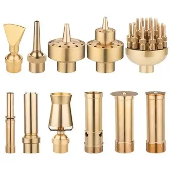 Factory Supply Stainless Steel Brass Adjustable Three Layer Flower Fountain Nozzle factory
