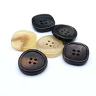 Custom Buttons Buttons Buttons Manufacturer Custom Size And Colors Plastic Square 4-Holes Buttons For Garment