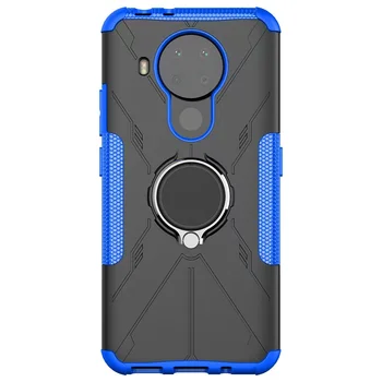 2in1 Magnetic Suction Ring Shockproof Case for Nokia 5.4, PC TPU Defender Mobile Accessories Phone Case for Nokia 5.3, Nokia 5.4