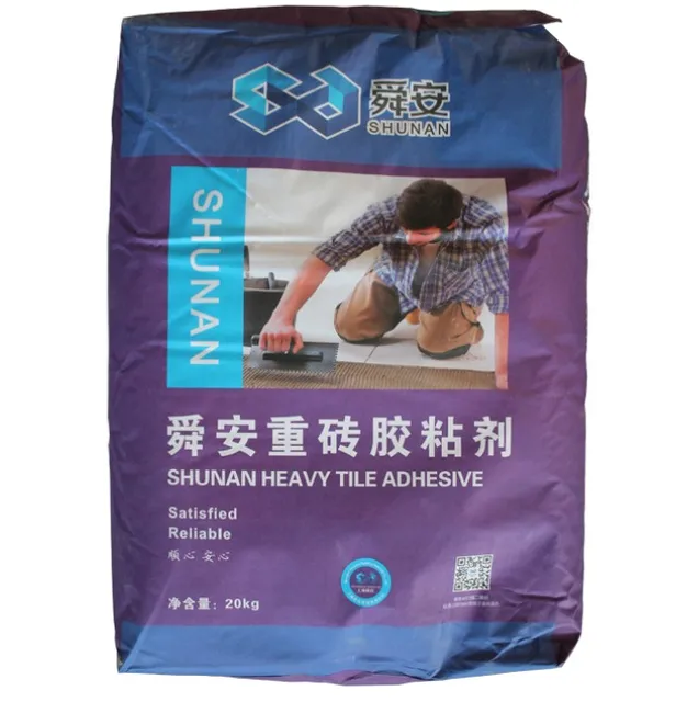 High strength white powder cement based Tile adhesive porcelain tile glue / professional porcelain tile thin set mortar