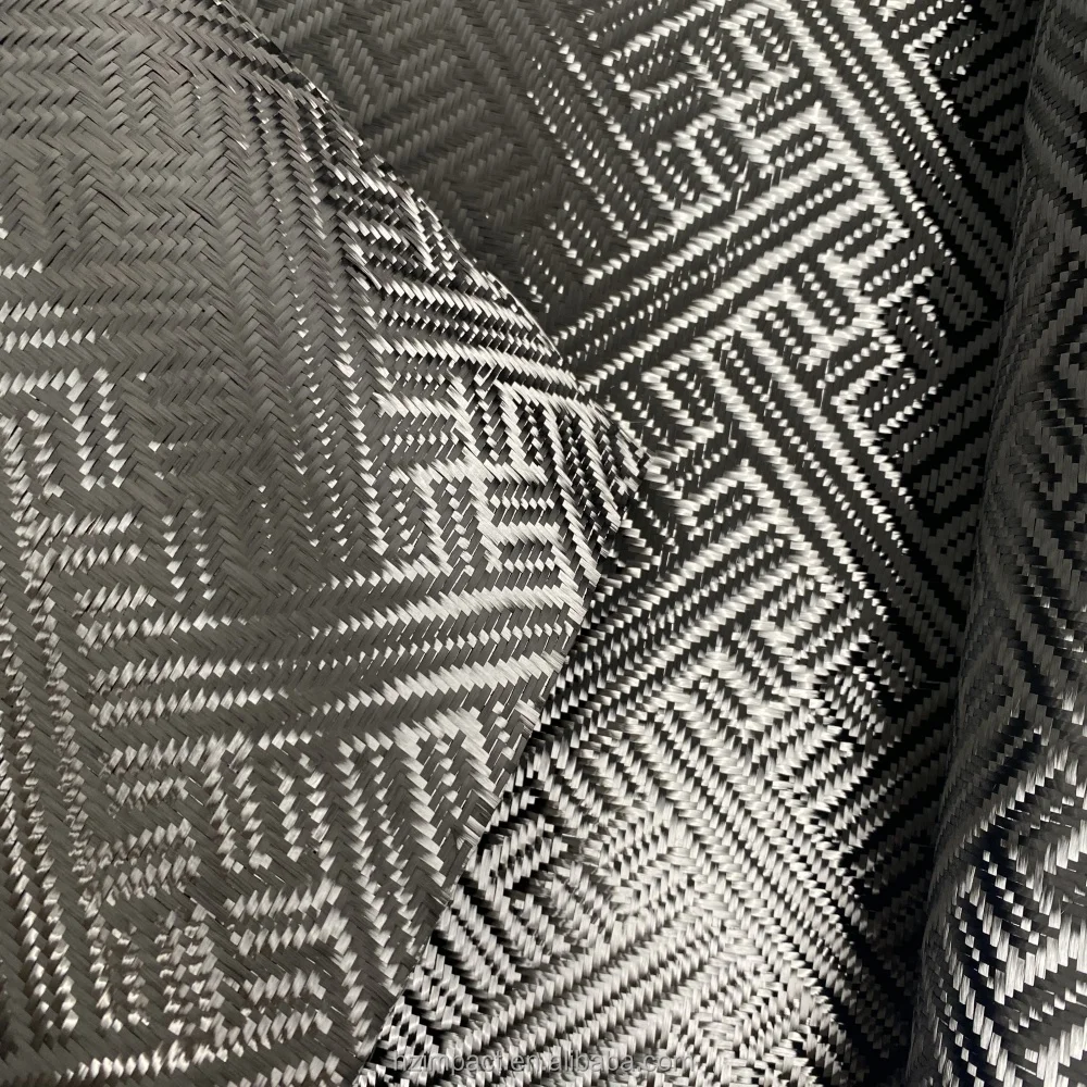240gsm Jacquard Weave Pattern Carbon Fiber Fabric 3K Product 240gsm Jacquard Weave Pattern Carbon Fiber Fabric 3K Product