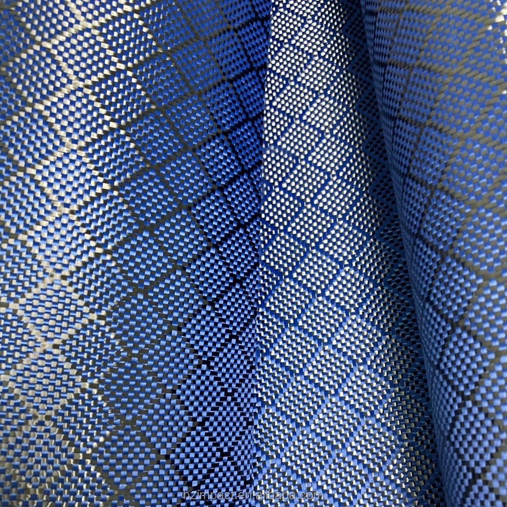 Blue Carbon Fiber Fabric Jacquard Weave Pattern Little Square Design Waterproof Black Carbon Fiber Fabrics Blue Carbon Fiber Fabric Jacquard Weave Pattern Little Square Design Waterproof Black Carbon Fiber Fabrics