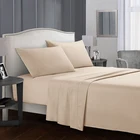 Bedding 100% Cotton Bed Sheet Set Full King Queen Size 100% Polyester Fibre Hotel Home Use 4PCS Bedding Sets