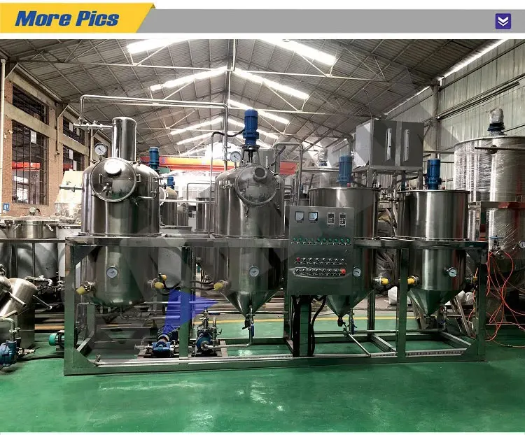 Sunflower Oil Refinery Machine Groundnut Oil Refining Machine Edible