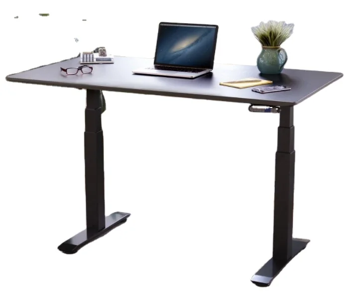 compact dual motor electric height adjustable desk