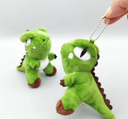11cm Dinosaur keychain Plush Doll Mini Size Cute Cartoon Plush Keychain Toy Stuffed Dragon Keychain Plush for Bag Decoration