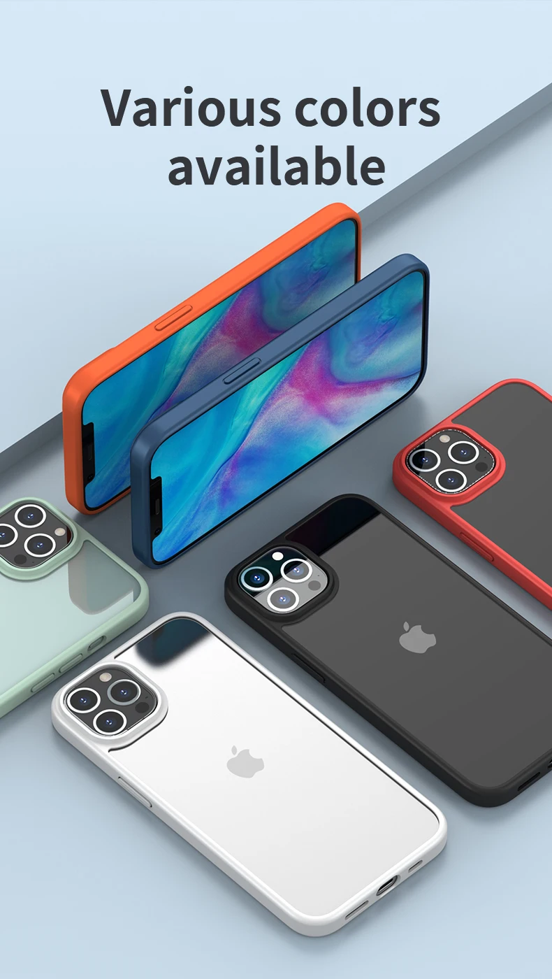 PRODA/AZEADA Colorful Ultra Thin Phone Case 0.38mm For iPhone 11 12 New 13 2021 Protective Mobile Phone Bags And Cases