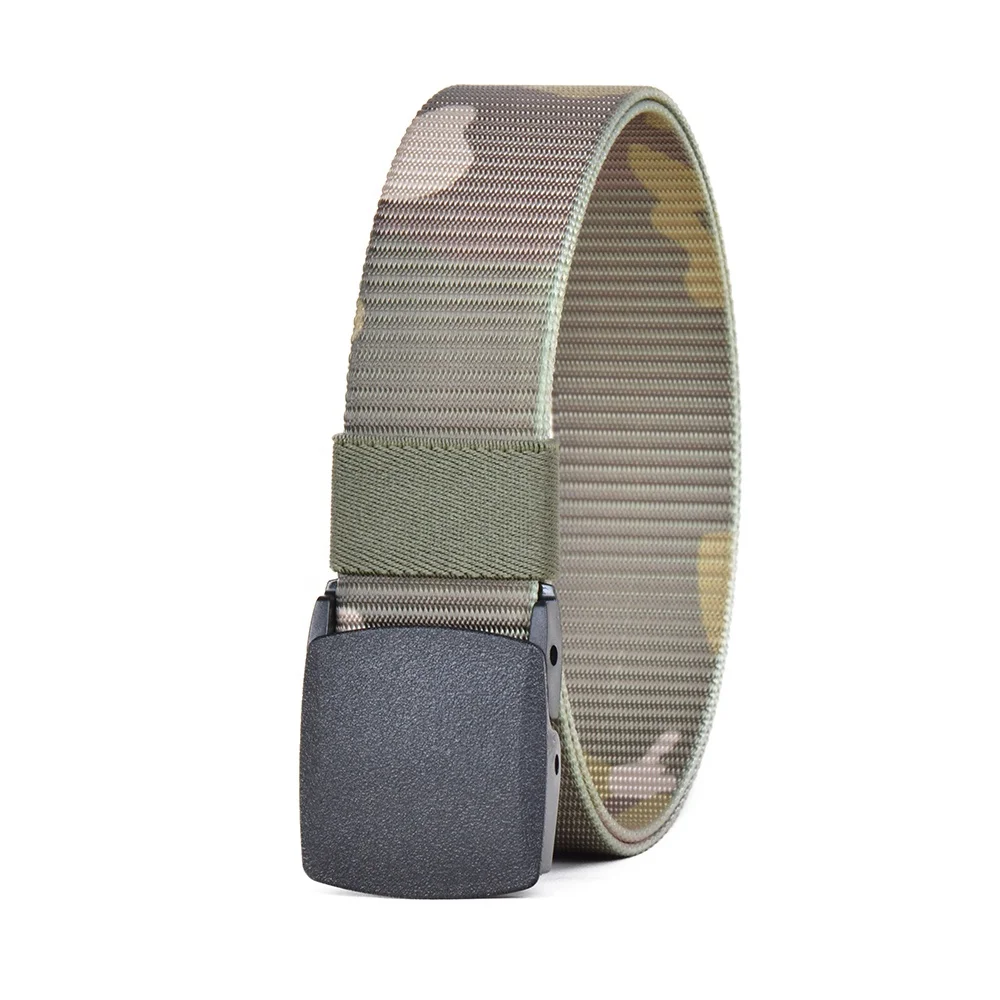 canvas belt with plastic buckle