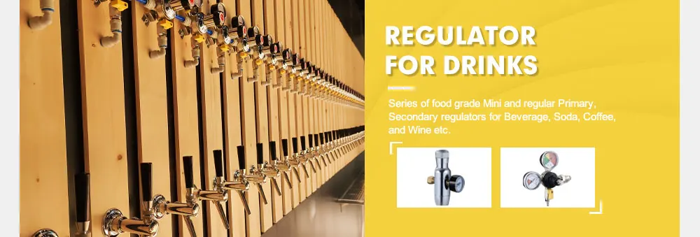 Hot Selling Six Way Co2 Regulator With Extending Gas Hose For Beer Kegerator manufacture
