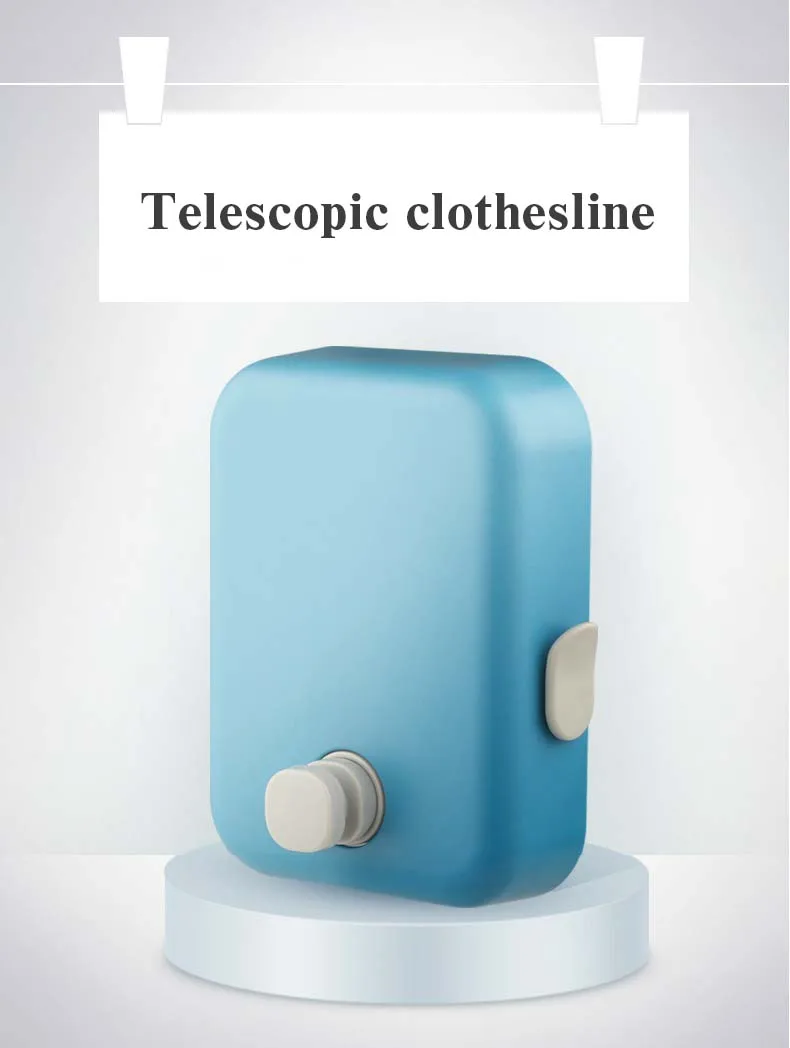 Multifunctional Indoor Retractable Clothesline Extendable Wall Mount Invisible Retractable Clothing Hanger Flexible Laundry Use