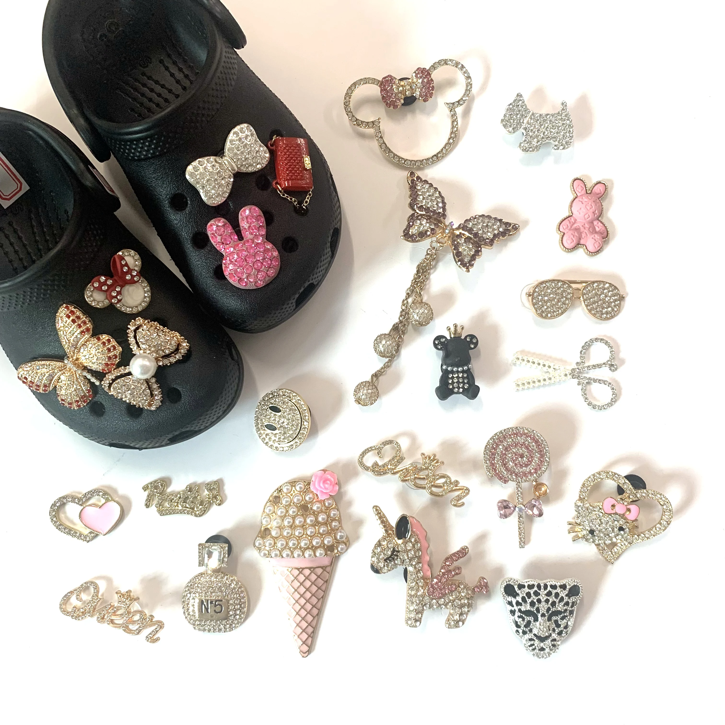 New Designer Clog Pieces Charms Shoe Decorations Metal Bling Diy Hot