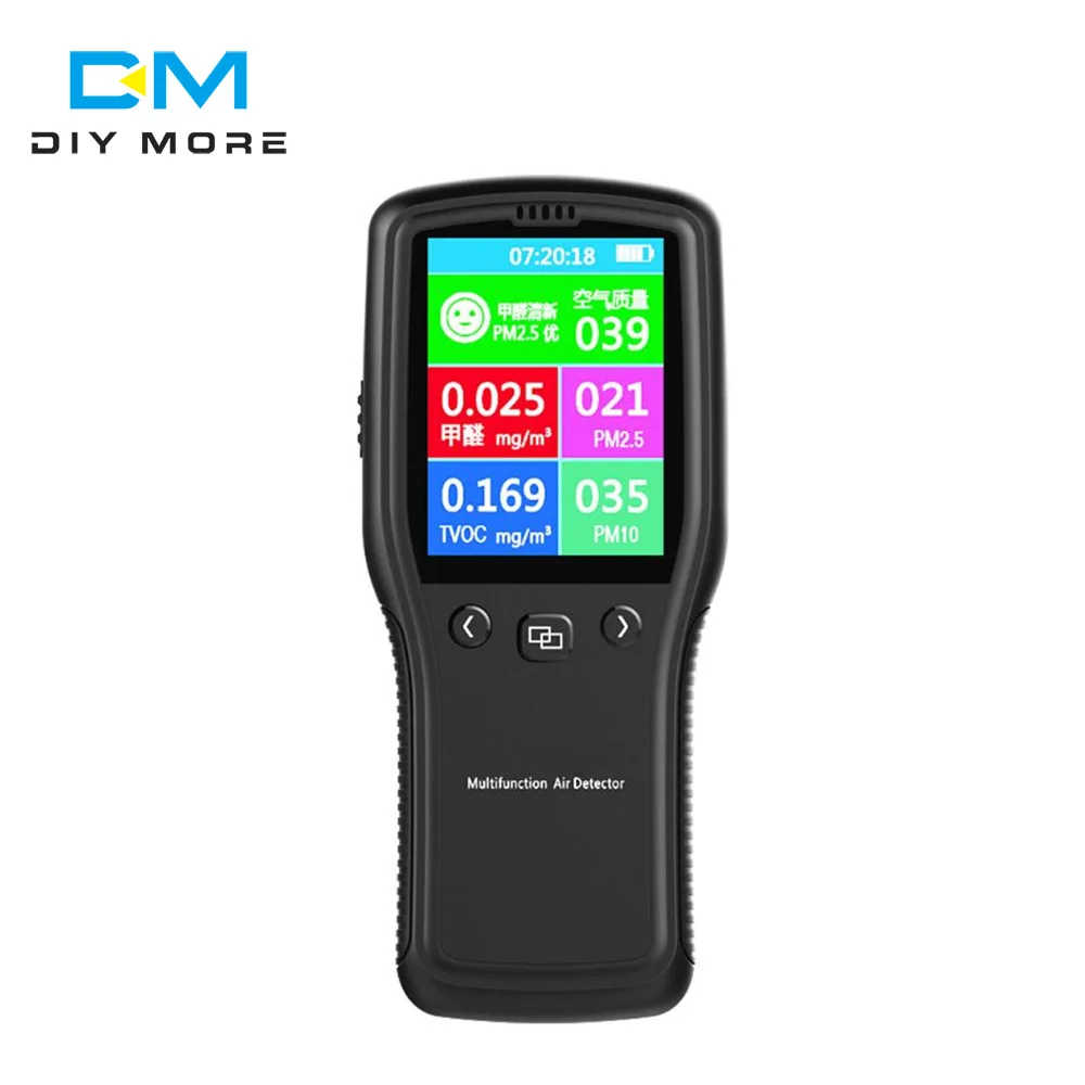 Digital Formaldehyde PM2.5 HCHO TVOC Meter Air Quality Gas Detector Monitor 