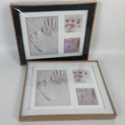 Baby Gift Hot Sale Babyprint Newborn Baby Handprint And Footprint Desk Photo Frame Gift Set