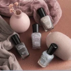 Polish Non Toxic Nail Art Brand MissCandy Soft Stone Blue Steel Gray Color 2020 Peel Vegan Nail Polish