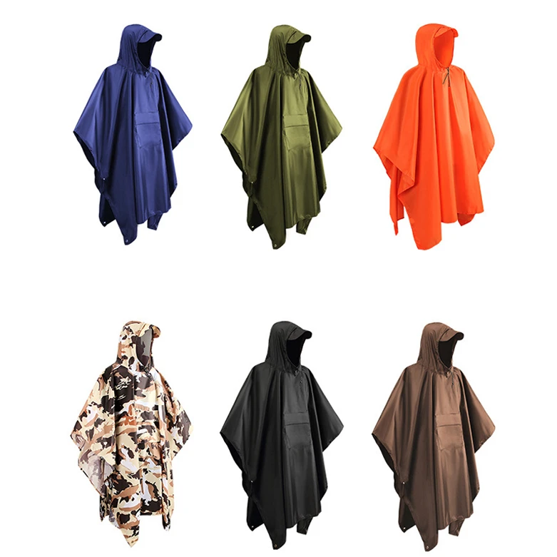 Raincoat Men And Women Transparent Raincoat Outdoor Travel Trend Fashion Men And Women Portable Rain Poncho Non-Disposable