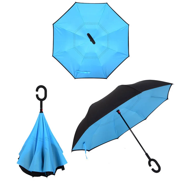 Double Layer Inverted Golf Umbrella Custom Logo