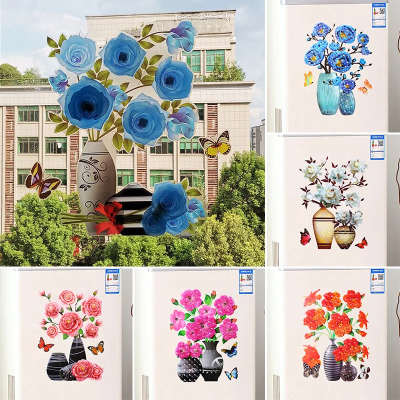 3D Adhesive Flowers Simulation Rose Flower Sticker 19 H1e720d25cfbe41f7b8d8b803b945b537j