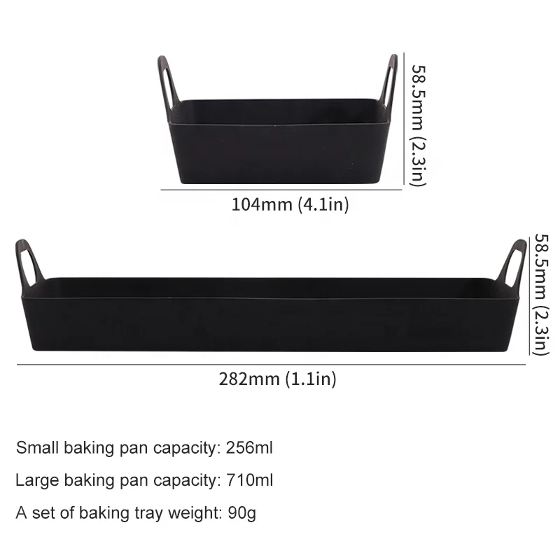 Wholesale Nonstick Silicone Kitchen Bread Baking Pan for Cakes Multi-functional Square Bakeware Sets Trays for Oven