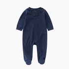 Baby Clothes Customized Baby Romper Full Sleeve Ribbed Romper Baby Knitted Rompers Baby Clothes