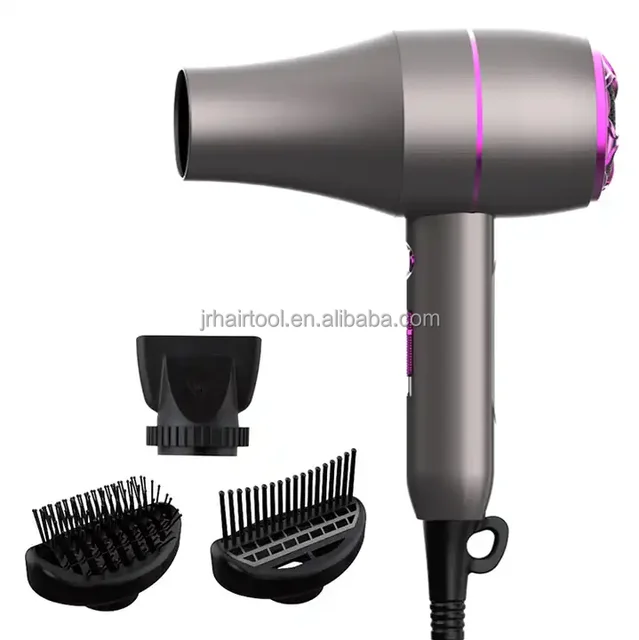 Wholesale Price 1800W 2000W Negative Ionic Hair Blow Dryer Household Travel Hair Dryer with comb diffuser attachment