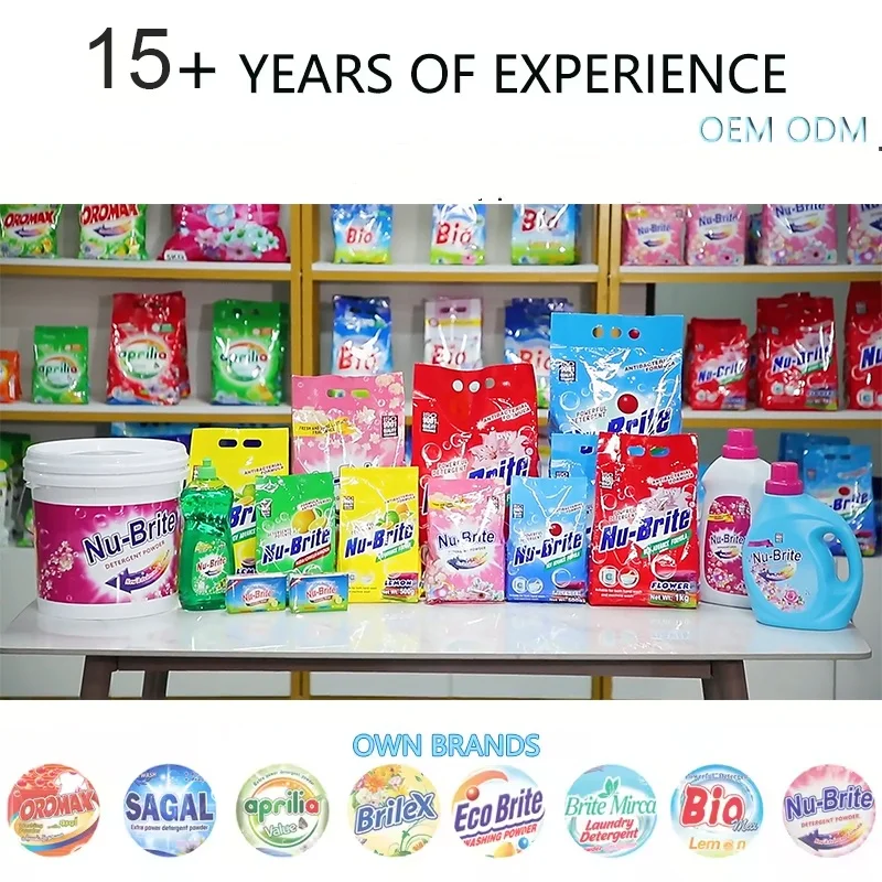 OEM ODM High Foam Eco-Friendly Laundry Detergent Powder Disposable Detergente En Polvo for Washing Clothes manufacture