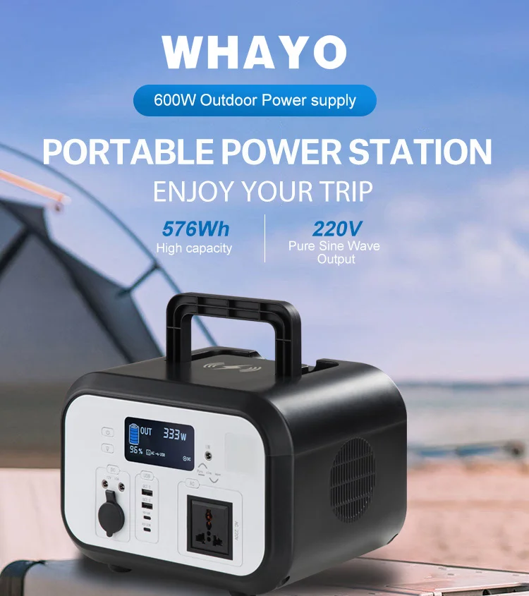 600w 1200w 1500w Outdoor Energy Supply Portable Energy Generator Home Power Supply Ac/Dc Charging Portable Power Storage