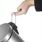 Bin Pedal Bin Small Hotel Brushed Stainless Steel Trashcan 3L 5L Non-slip Plastic Base Double Layer