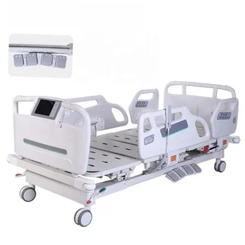 Wholesale Hospital Multifunction  Medical  Bed Electric 5-Function Nursing Bed With CPR Function Hospital ICU Patient Bed