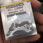 Stone Small Size Loose Lab Grown Moissanite Diamond Stone Round Brilliant Cut Blue Green Moissanite