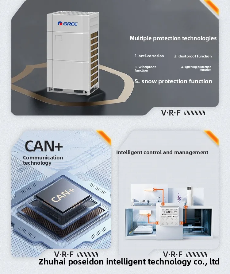 Multi-split Vrf Air Conditioner, 25.2KW, Inverter, R-410A - detail 10