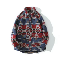New Arrival Autumn And Winter Thicken Fashion Men's Woolen Aztec Jacket