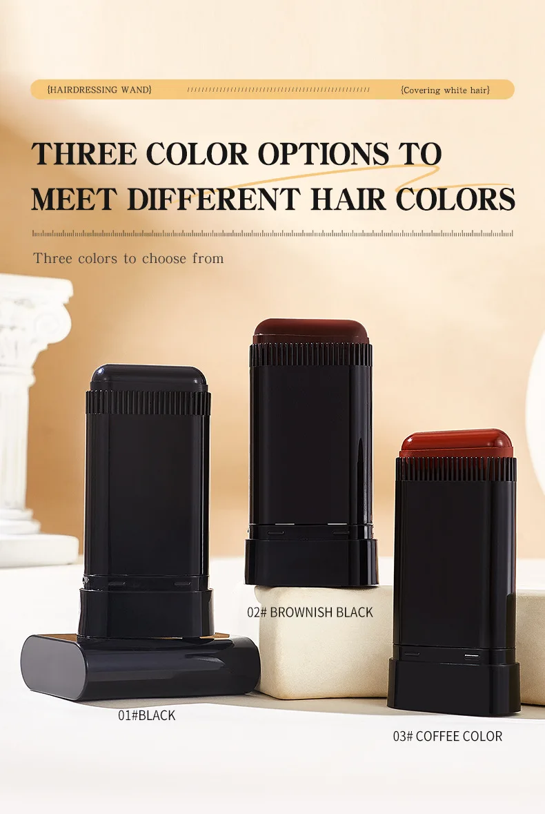 OEM ODM Custom Hairdressing Stick Private Label Wholesale Cover Gray Hair Portable Gentle Dyeing Hairdressing Wand Factory Price