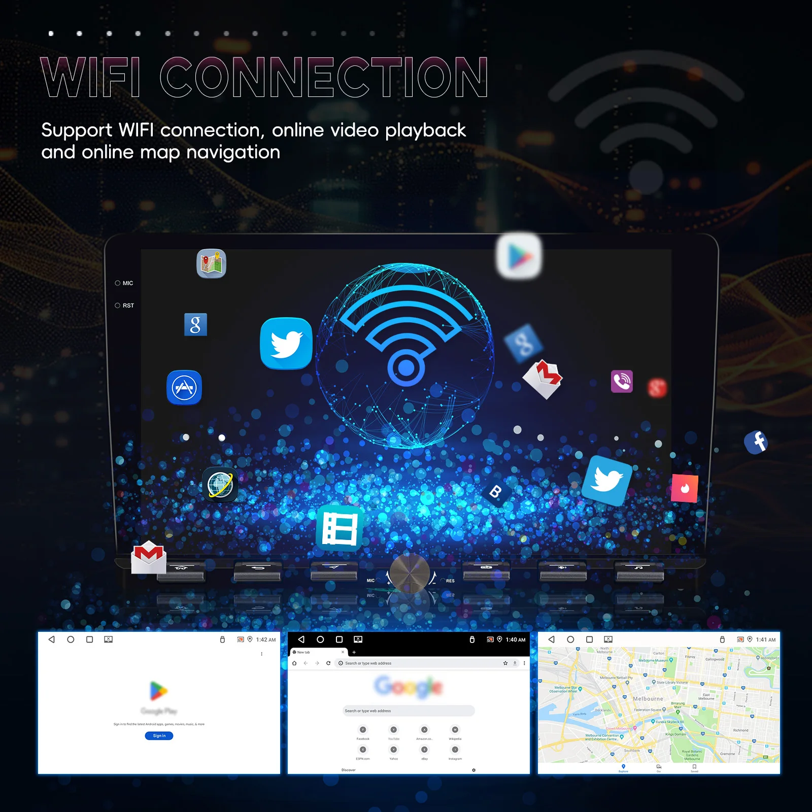 android auto gps wifi fm rds ai dsp bt eq a4170-7
