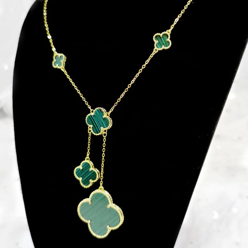 Lucky Clover Necklace Motifs Jewelry 